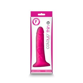 Colours Pleasures Thin 5 Inch Dildo (Option: Pink)