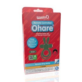 Screaming O Remote Controlled Ohare Vibrating Ring (Option: Green)