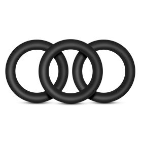 Performance Vs2 Pure Premium Silicone Cockrings (Option: Small  Black)