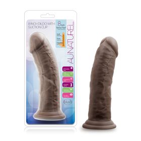 Au Naturel 8 Inch Dildo With Suction Cup (Option: Chocolate)