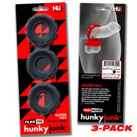 Super Huj 3Pack Cockrings (Option: Tar Ice)