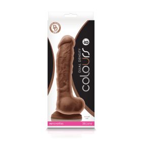 Colours Dual Density 8 Inch Dildo (Option: Brown)