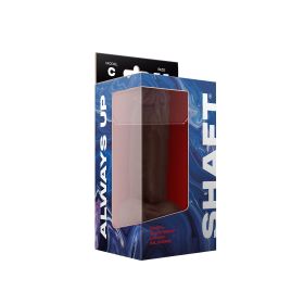 Shaft Model C 7.5 Inch Liquid Silicone Dong With Balls (Option: Mahogany)