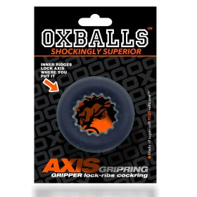 Axis Rib Griphold Cockring (Option: Black Ice)