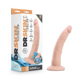 Dr. Skin Glide 7.5 Inch Self Lubricating Dildo (Option: Vanilla)