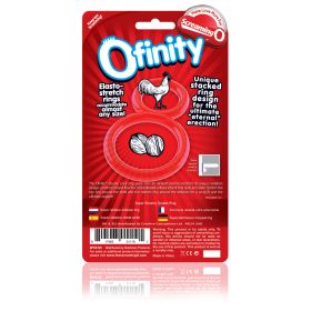 Ofinity Double Ring (Option: Red)