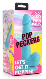 Pop Pecker 6.5 Inch Dildo With Balls (Option: Blue)