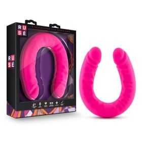 Ruse 18 Inch Silicone Slim Double Dong (Option: Hot Pink)