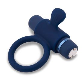 Nu Sensuelle Silicone Bullet Ring (Option: Navy Blue)
