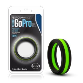 Performance Silicone Go Pro Cock Ring (Option: Black/green/black)