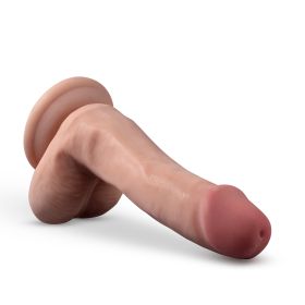 Dr. Skin Plus 6 Inch Posable Dildo With Balls (Option: Mocha)