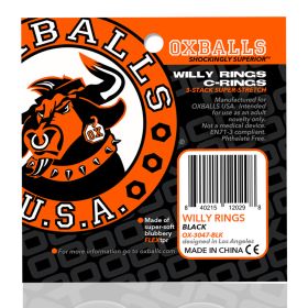 Willy Rings 3 Pack Cockrings (Option: Black)