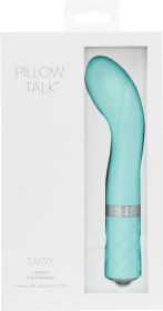 Pillow Talk Sassy G Spot Vibe With Swarovski Crystal (Option: Teal)