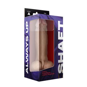 Shaft Model a 9.5 Inch Liquid Silicone Dong With Balls (Option: Pine)