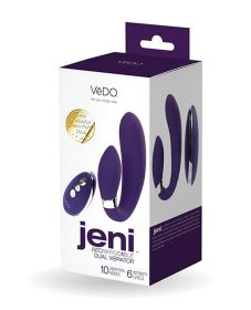 Jeni C Shaped Dual Motor Vibe With Remote (Option: Purple)