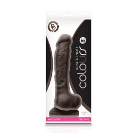 Colours Dual Density 8 Inch Dildo (Option: Dark Brown)