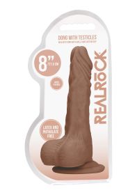 8 Inch Dong With Testicles (Option: Tan)
