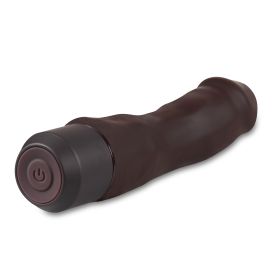 Dr. Skin Silicone Dr. Steve 7 Inch Vibrating Dildo (Option: Brown)