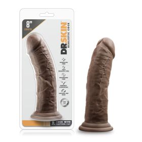 Dr. Skin 8 Inch Cock With Suction Cup (Option: Chocolate)