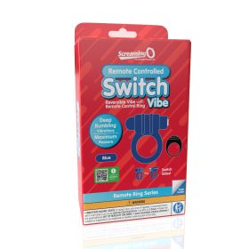 Screaming O Remote Controlled Switch Vibrating Ring (Option: Blue)