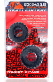Truckt 2 Piece Cockring Set Atomic Jock (Option: Night Black)