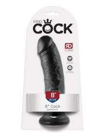 King Cock 8 Inch Cock (Option: Black)