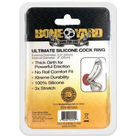 Ultimate Silicone Cock Ring (Option: Red)