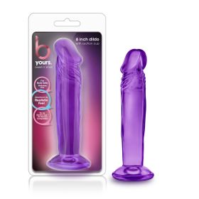 B Yours Sweet n' Small 6 Inch Dildo With Suction Cup (Option: Purple)