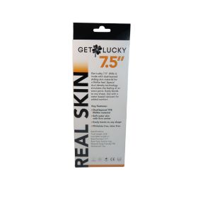 Real Skin 7.5" Dual Layer Dildo (Option: Light Brown)