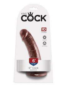 King Cock 6 Inch Cock (Option: Brown)