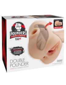 Pdx Plus Double Pounder Vibrating Squeeze Stroker (Option: Light)