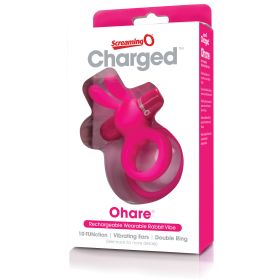 Charged Ohare Rechargeable Rabbit Vibe (Option: Pink)