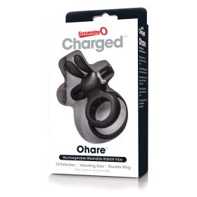 Charged Ohare Rechargeable Rabbit Vibe (Option: Black)