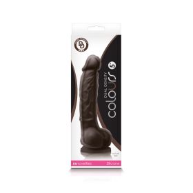 Colours Dual Density 5 Inch Dildo (Option: Dark Brown)