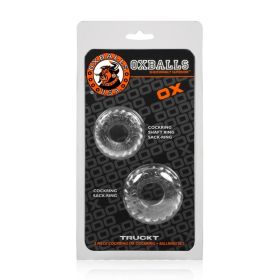 Truckt 2 Piece Cockring Set Atomic Jock (Option: Clear)