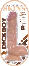 Dickboy Skins Dildo With Balls (Option: 8 Inch  Vanilla Dick Lover)