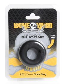 Ultimate Silicone Cock Ring (Option: Black)
