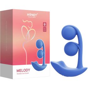 Melody Wearable Dual Vibrator (Option: Blue)