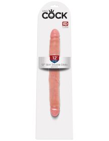 King Cock 12 Inch Slim Double Dildo (Option: Flesh)