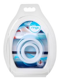 Trinity Silicone Cock Rings (Option: Clear)