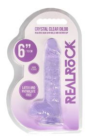 6 Inch Realistic Dildo With Balls (Option: Purple)