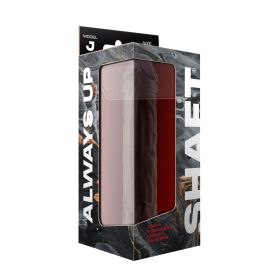 Shaft Model J 9.5 Inch Liquid Silicone Dong (Option: Mahogany)