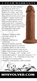 6 Inch Girthy Vibrating Dong (Option: Dark)