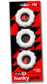 Super Huj 3Pack Cockrings (Option: White Ice)