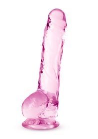 Naturally Yours 8 Inch Crystalline Dildo (Option: Rose)