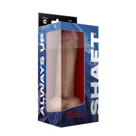 Shaft Model C 9.5 Inch Liquid Silicone Dong With Balls (Option: Pine)