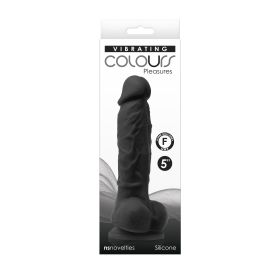 Colours Pleasures Vibrating (Option: 5 Inch Dildo  Black)