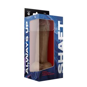 Shaft Model C 9.5 Inch Liquid Silicone Dong With Balls (Option: Oak)