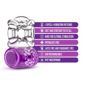 Play With Me Pleaser Rechargeable C Ring (Option: Purple)