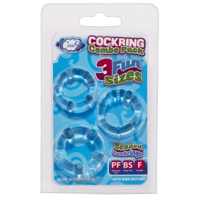 Cockring Combo Beaded (Option: Clear)